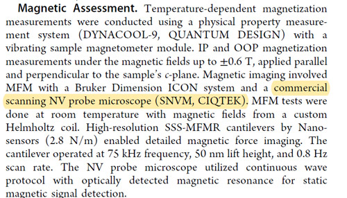 JACS Publication | CIQTEK SNVM Enables Discovery of Room-Temperature Ferromagnetism in Semiconducting MnS₂