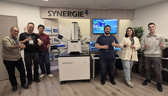 CIQTEK FESEM SEM4000ProがSYNERGIE4ショールームに設置されました — ヨーロッパでの新たな一歩