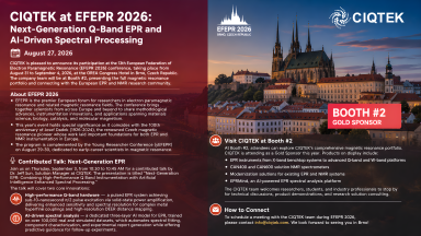 CIQTEK at EFEPR 2026: Next-Generation Q-Band EPR and AI-Driven Spectral Processing
